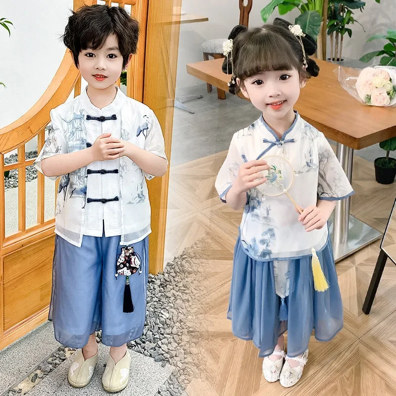 Summer Chinese Style Set Girls - Kids Ethnic Fashion reseña y precio