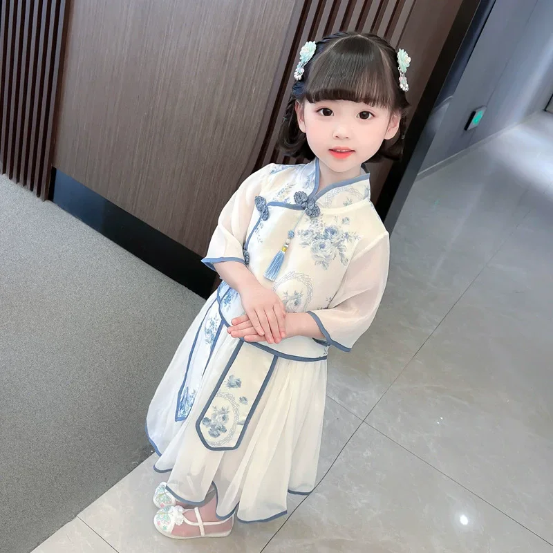 Summer Chinese Style Set Girls - Kids Ethnic Fashion reseña y precio
