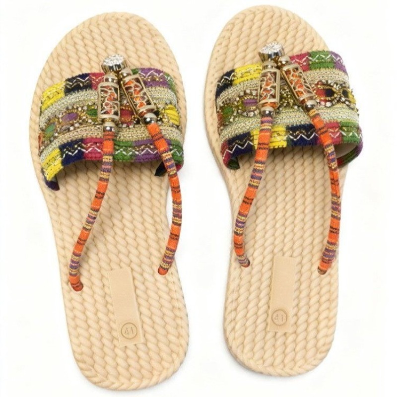 Women Slippers Outdoor Handwov - Ethnic Modern Fashion reseña y precio