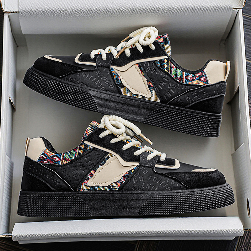 Men's Vintage Patchwork Platfo - Ethnic Modern Fashion reseña y precio