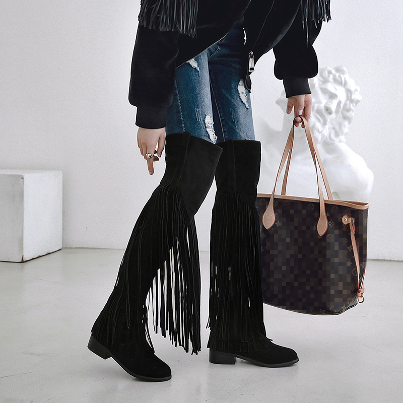 2026 Fashion Boho Knee High Bo - Ethnic Modern Fashion reseña y precio