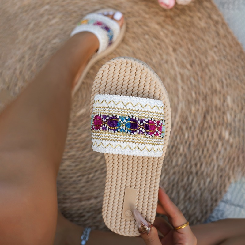 Women Slippers Outdoor Flat De - Ethnic Modern Fashion reseña y precio